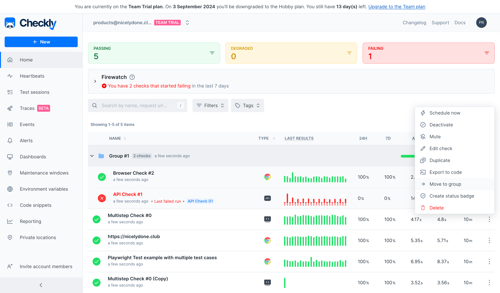 Checkly
			             ux ui design