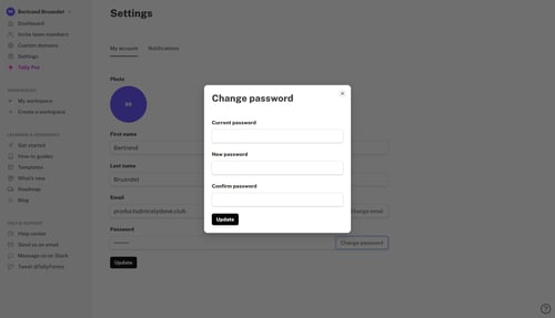 Tally
			           ux ui design