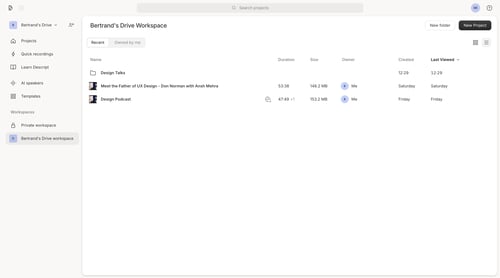 Descript
			               ux ui design