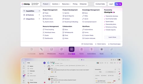 ClickUp
			   ux ui design