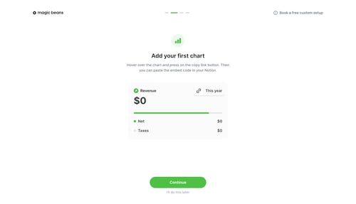 Magic Beans
				onboarding page example