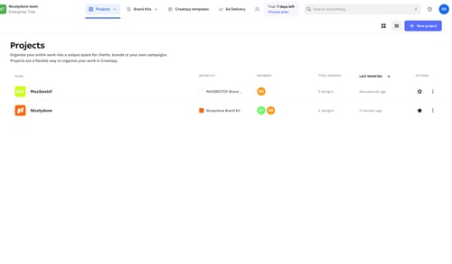 Creatopy screen example