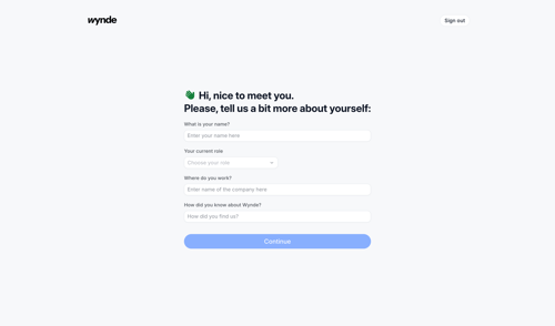 Wynde
			  ux ui design