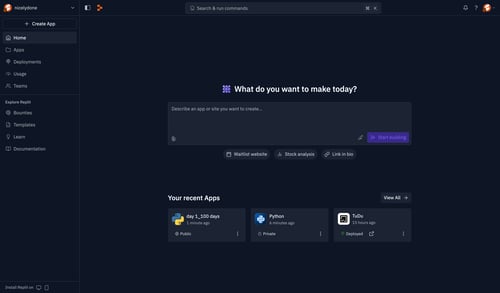 Replit
			           ux ui design