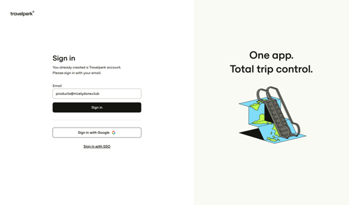 Travelperk screen example