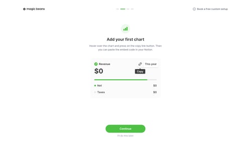 Magic Beans
				onboarding page example