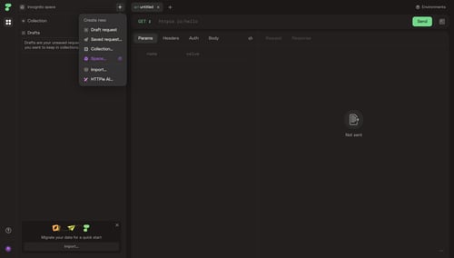 Httpie
				empty state page example