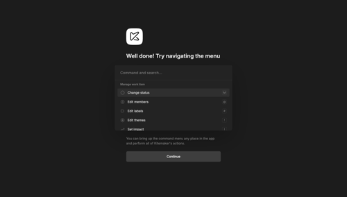 Kitemaker
				onboarding page example