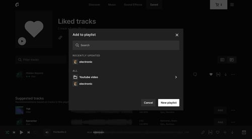 Epidemic Sound
			 ux ui design
