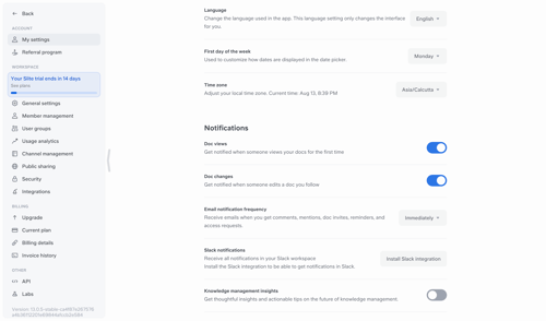 Slite
			    ux ui design