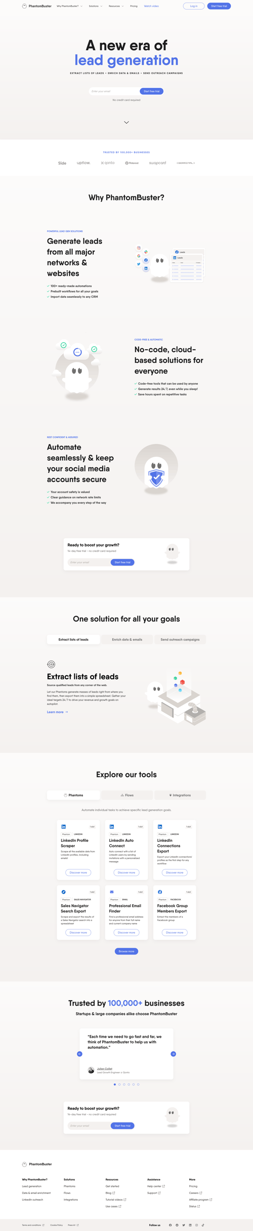 PhantomBuster
			      ux ui design