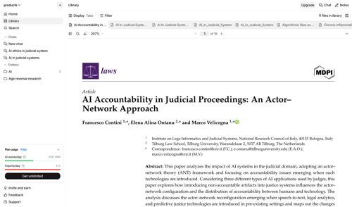 Anara screen example