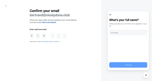Revolut
				password reset page example