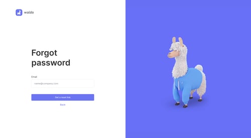 Waldo
				password reset page example
