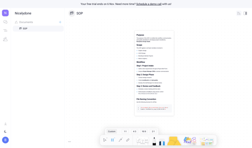 Orchestra screen example