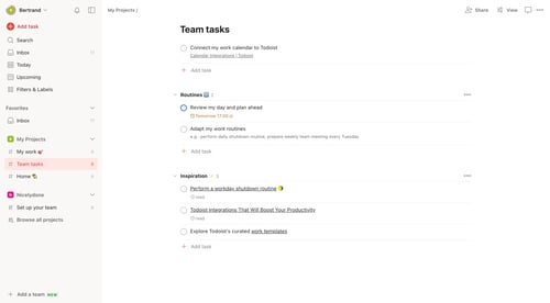 Todoist
			      ux ui design