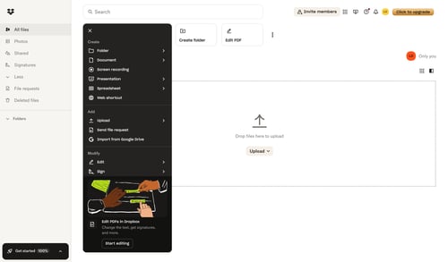 Dropbox
			                      ux ui design