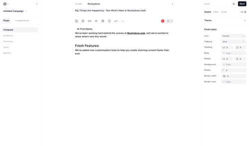 Loops screen example