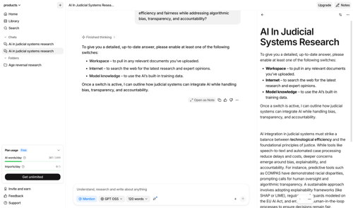 Anara screen example