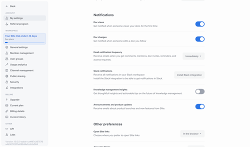 Slite
			    ux ui design