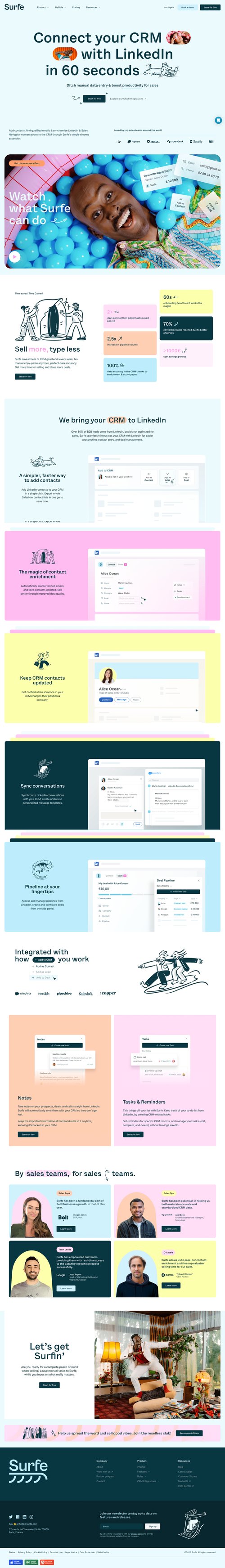 Surfe
			   ux ui design