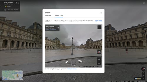 Google maps
				share page example