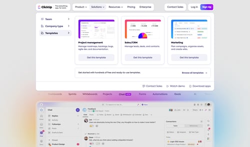 ClickUp
			  ux ui design