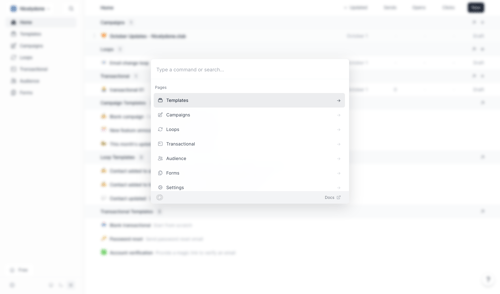 Loops screen example