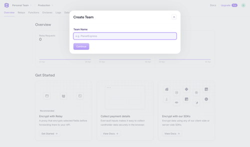 Evervault
			           ux ui design