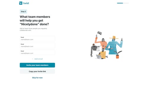 Twist
				empty state page example