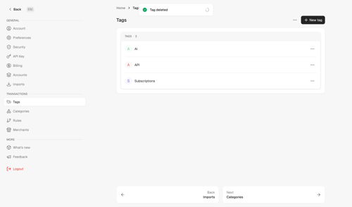 Maybe Finance screen example