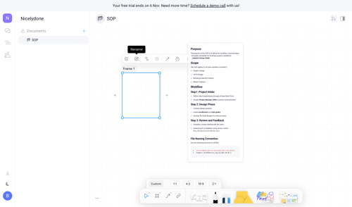 Orchestra screen example