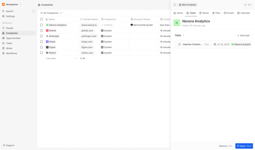 Twenty screen example