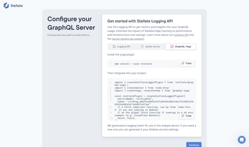 Stellate
				onboarding page example