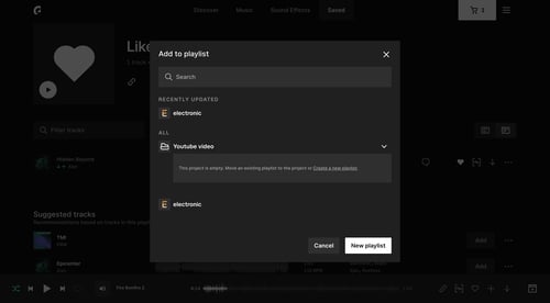 Epidemic Sound
			  ux ui design