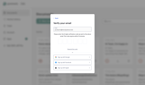 Grammarly screen example