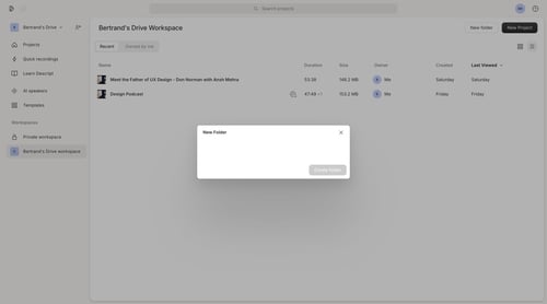 Descript
			          ux ui design