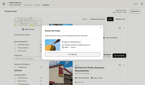Travelperk screen example