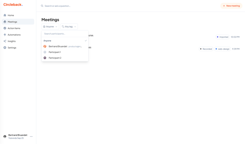 Circleback
			    ux ui design
