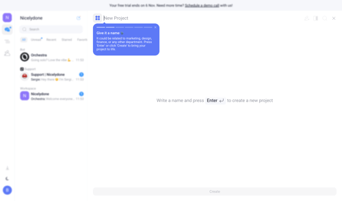 Orchestra screen example