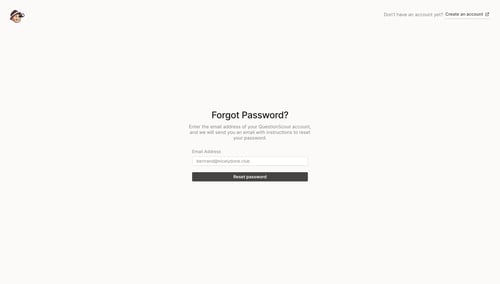 QuestionScout
				password reset page example