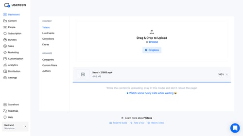 Uscreen
			                  ux ui design
