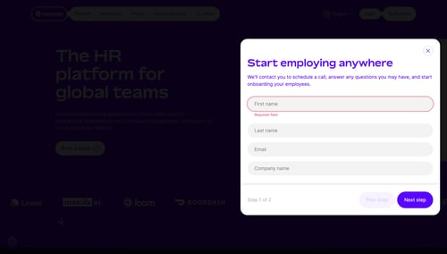 Remote
				demo page example