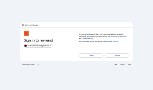 Mymind
				signin page example