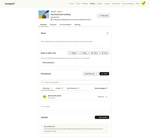 Travelperk screen example