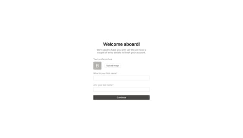 QuestionScout
				onboarding page example