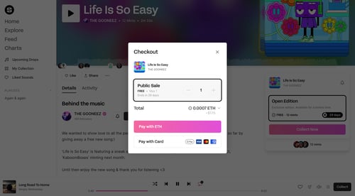 Sound.xyz
			        ux ui design