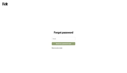 Felt
			        ux ui design