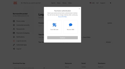 SeatGeek
			       ux ui design