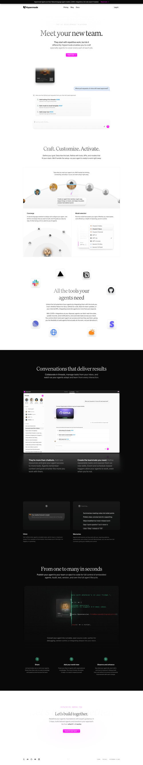 Hypermode screen example